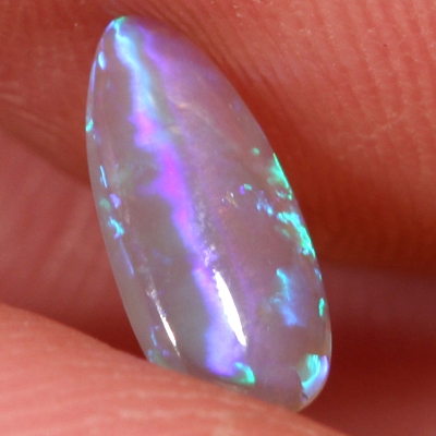 SOLID CRYSTAL OPAL Bright green blue rolling flashes 